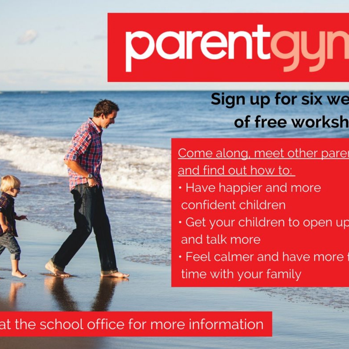 Kensington Primary School Parent Gym sign up for six weeks of FREE